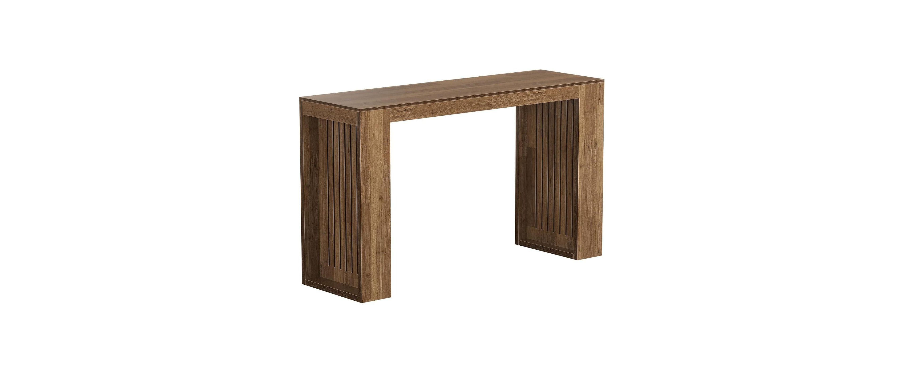 Slickblue Long Home Bar Table with Counter Height Design for Dining and Entertainment Area