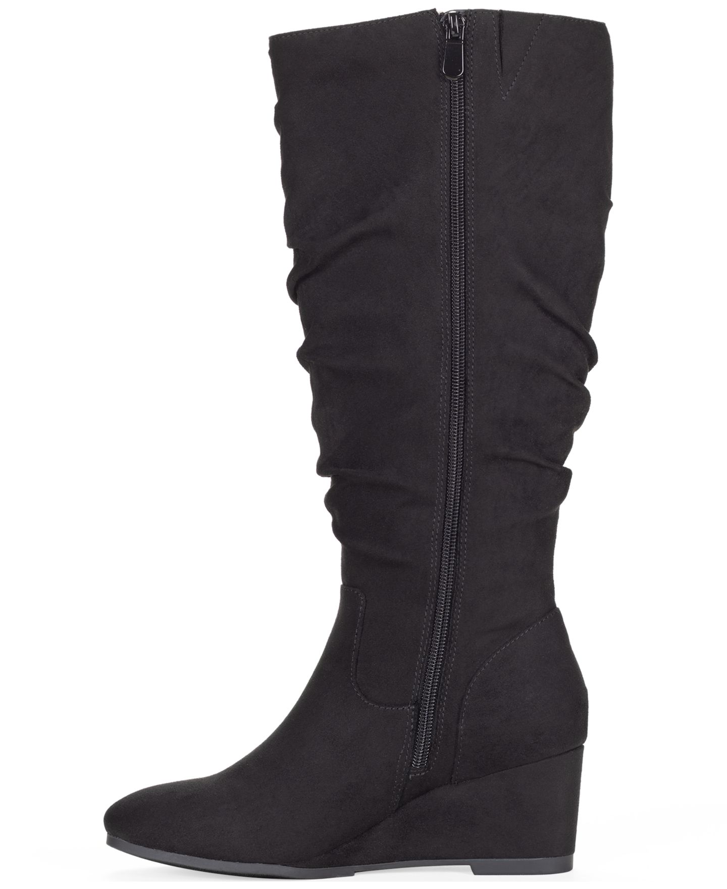 Женские ботинки Style & Co Perlaa Knee-High Slouch Memory Foam, цвет: Чёрный — фото 6