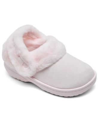 Little Girls' Unfurgettable Faux Suede and Faux Fur Clogs from Finish Line
