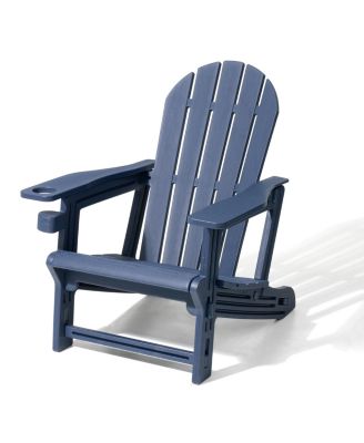 HDPE Adirondack Chair With Cup Holder and Sloped Seat