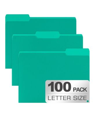 Two Tone File Folders 13 Cut Tab Letter Size Assorted Colors For Office School Home Organization