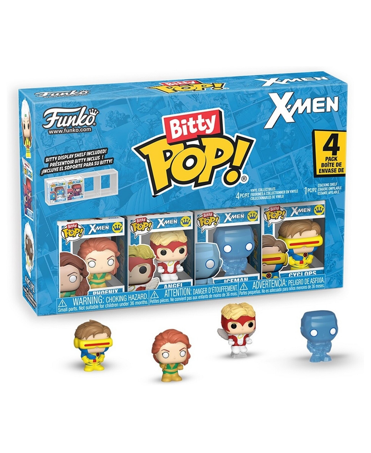 Funko Bitty Pop! X-Men Jean Grey Blind Box 4-Pack Action Figures, Ages 3+