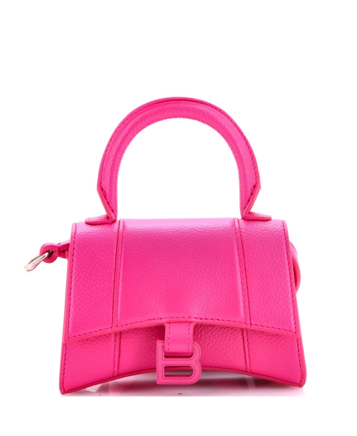 Pre-Owned Balenciaga Mini Hourglass Top Handle Bag Leather - Pink