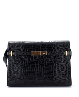 Medium Manhattan Shoulder Bag Embossed Leather