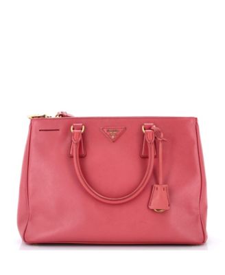 Medium Double Zip Lux Tote Saffiano Leather