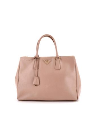 Large Double Zip Lux Tote Saffiano Leather