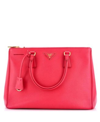Large Double Zip Lux Tote Saffiano Leather