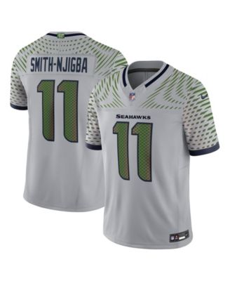 Men's Jaxon Smith-Njigba Gray Seattle Seahawks Rivalries Collection Stitched Limited Jersey