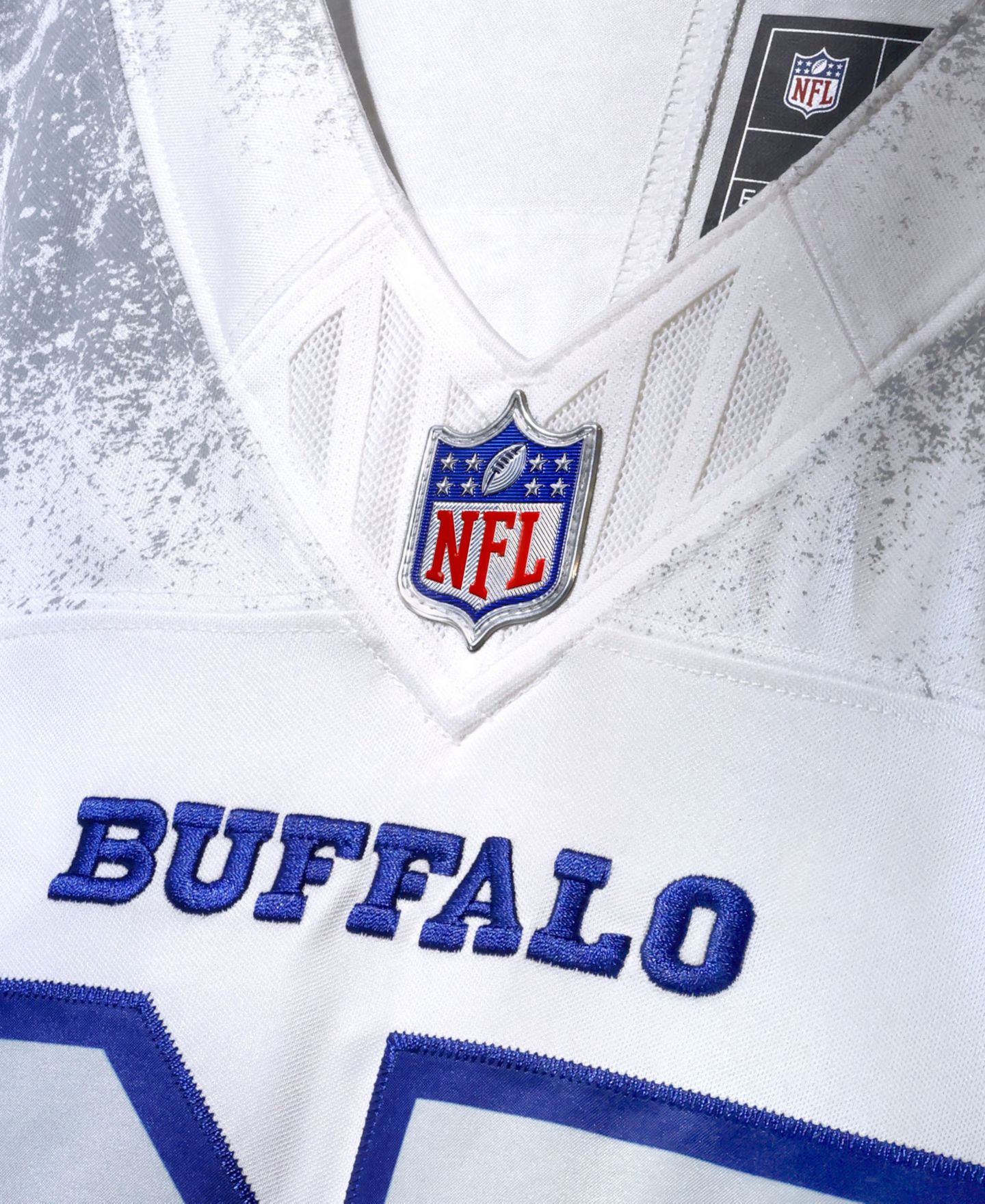 Мужской топ Nike James Cook III White Buffalo Bills Rivalries Collection Stitched Limited Jersey — фото 4