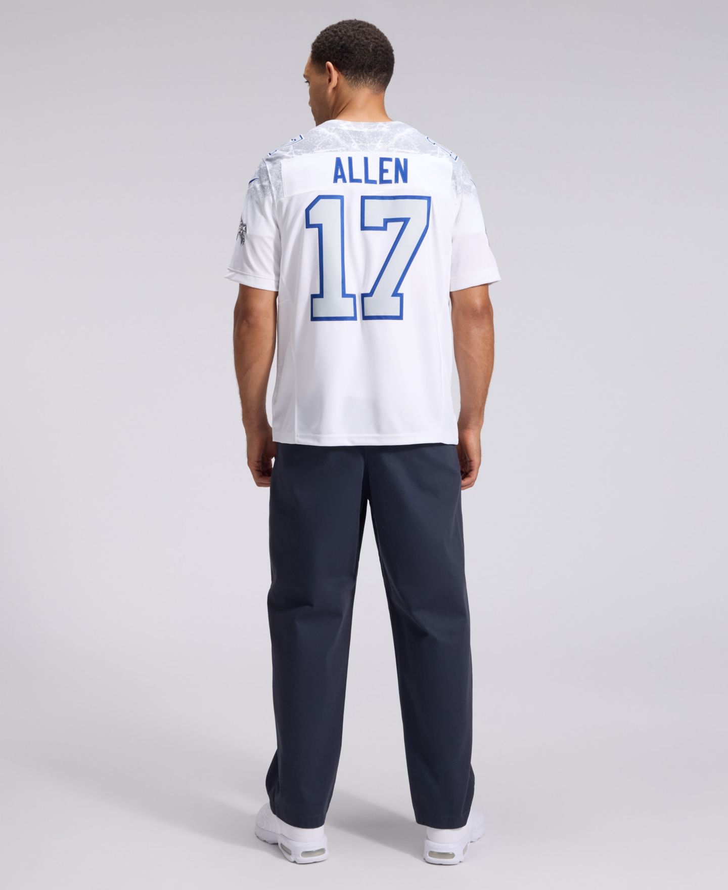 Мужской топ Nike Josh Allen White Buffalo Bills Rivalries Collection Stitched Limited Jersey — фото 4