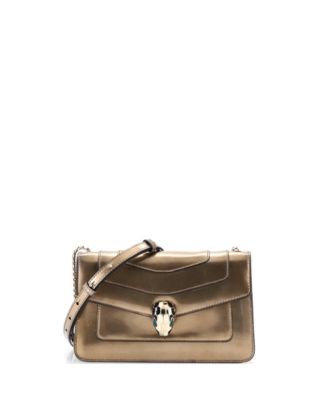 Small Serpenti Forever Shoulder Bag Metallic Leather