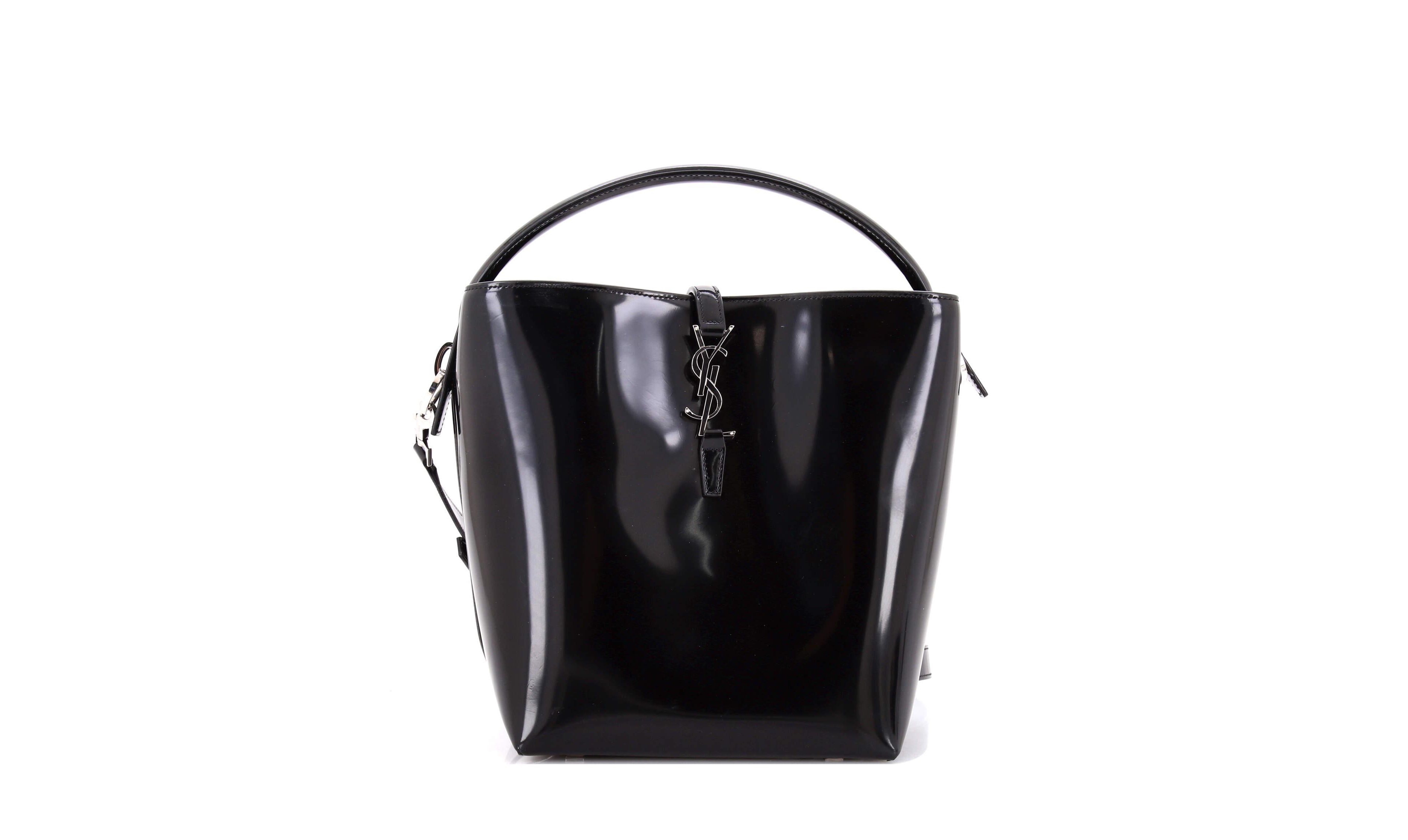 Pre-Owned Saint Laurent Le 37 Bucket Bag Patent