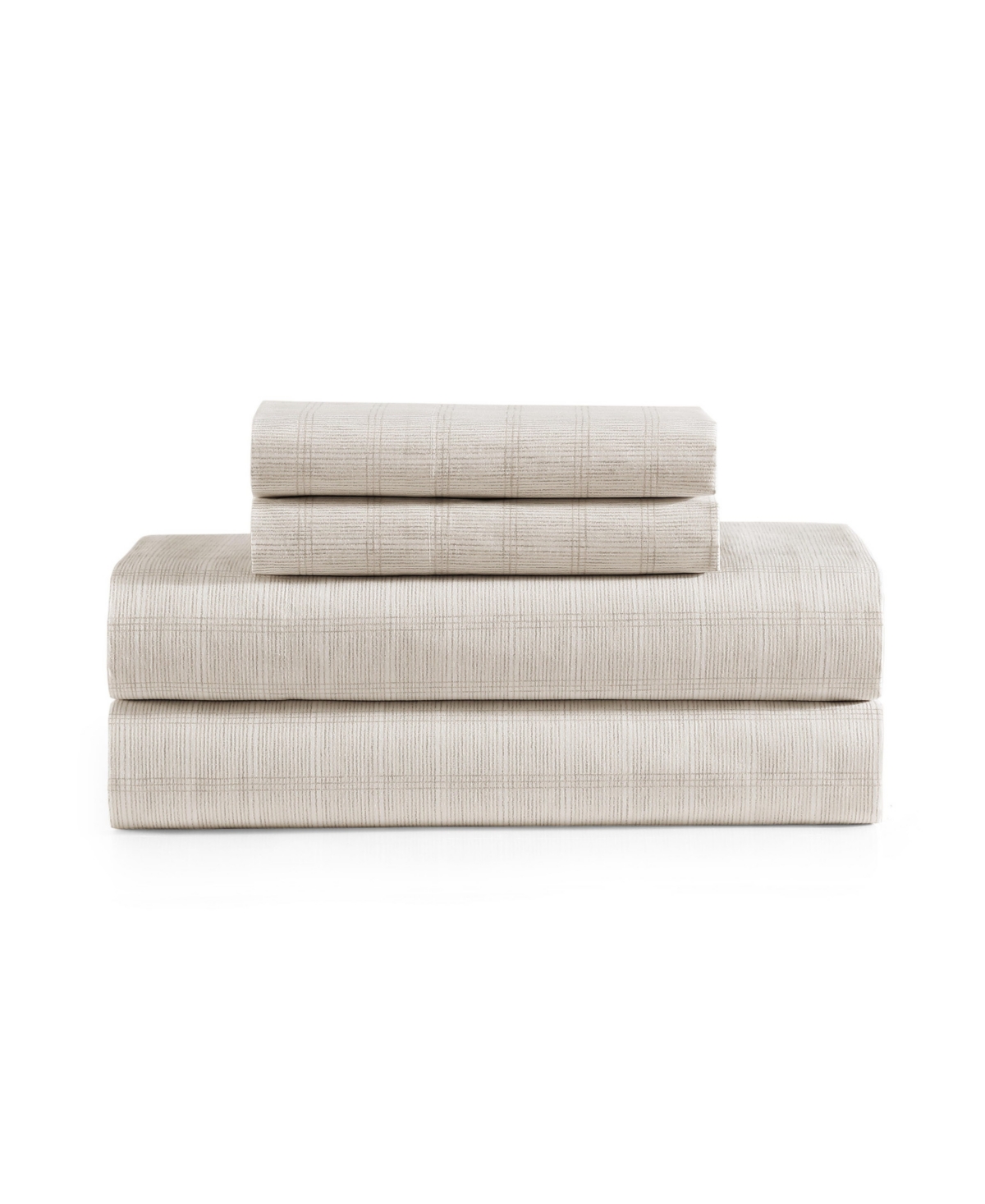 Tommy Bahama Paradise Plaid 200 Thread Count Cotton Percale 4-Piece Sheet Set, King