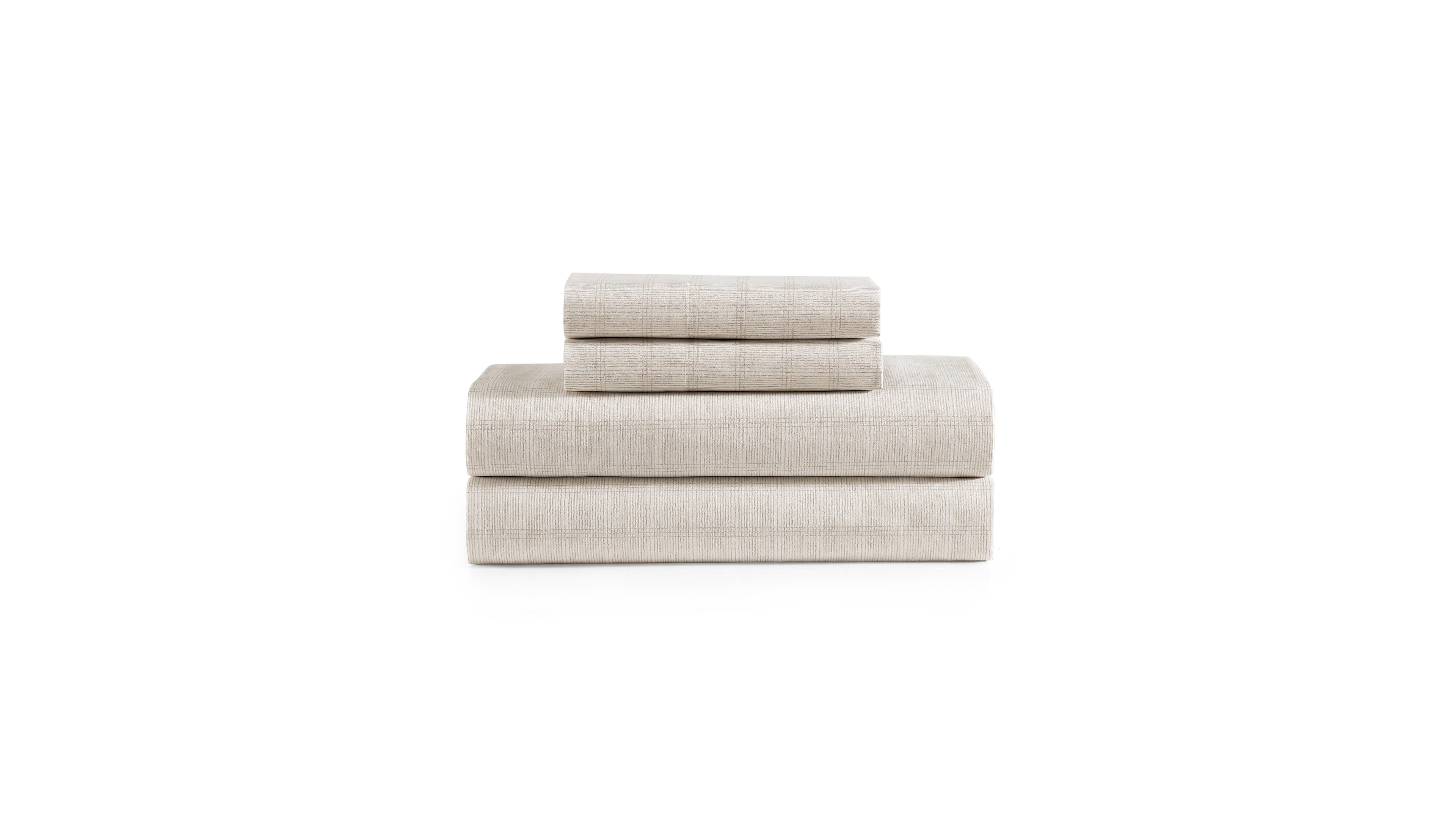 Tommy Bahama Paradise Plaid 200 Thread Count Cotton Percale 4-Piece Sheet Set, King