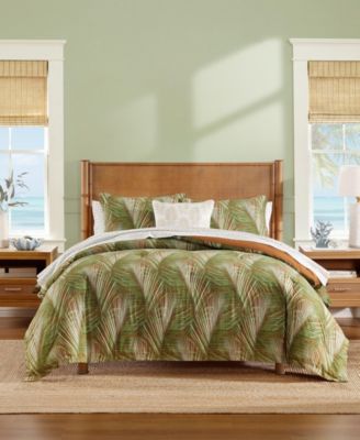 Tommy Bahama Raffia Palms Cotton Comforter Sets In Rust Orange