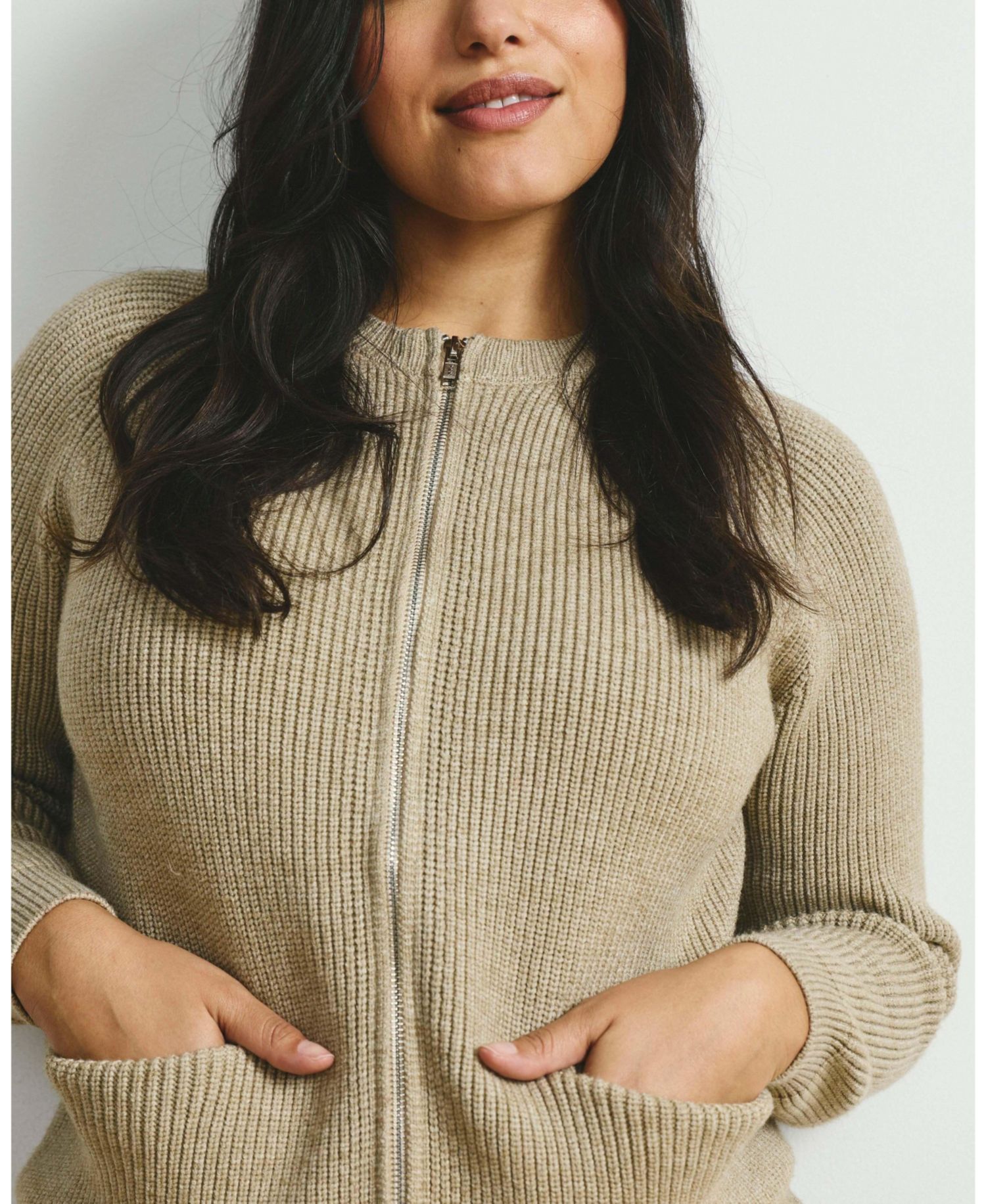 Plus Size Better Than Wool Zip Cardigan