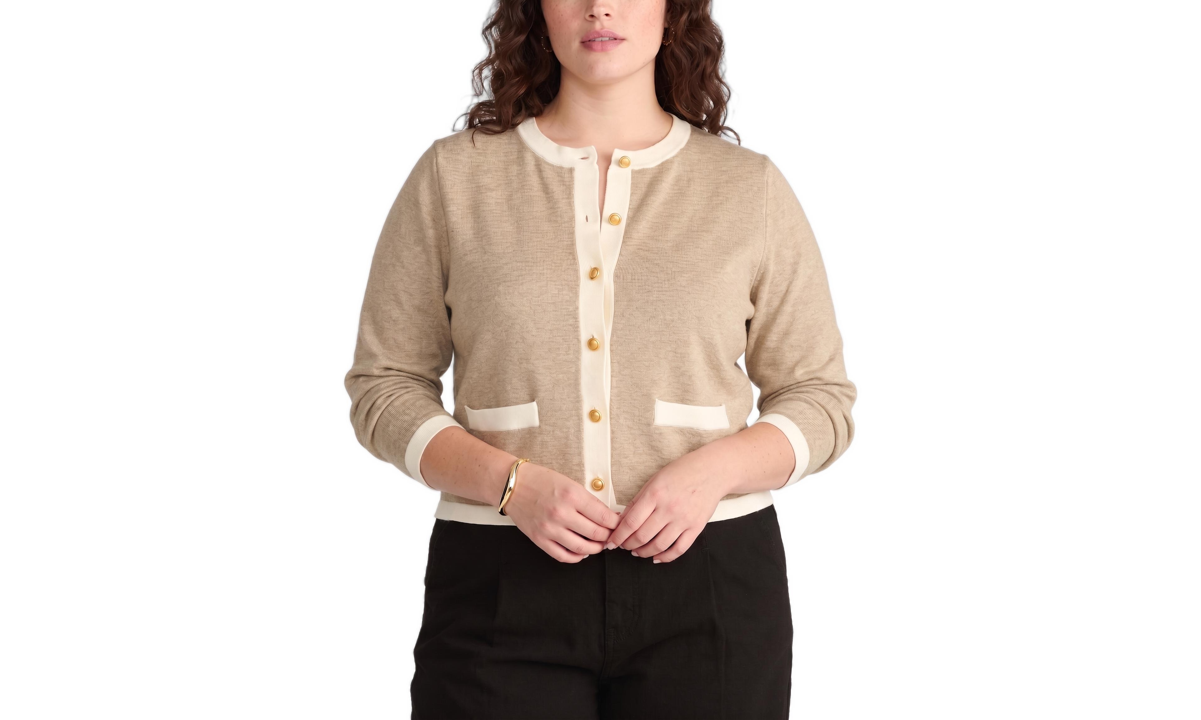Universal Standard Plus Gabrielle Button Front Cardigan