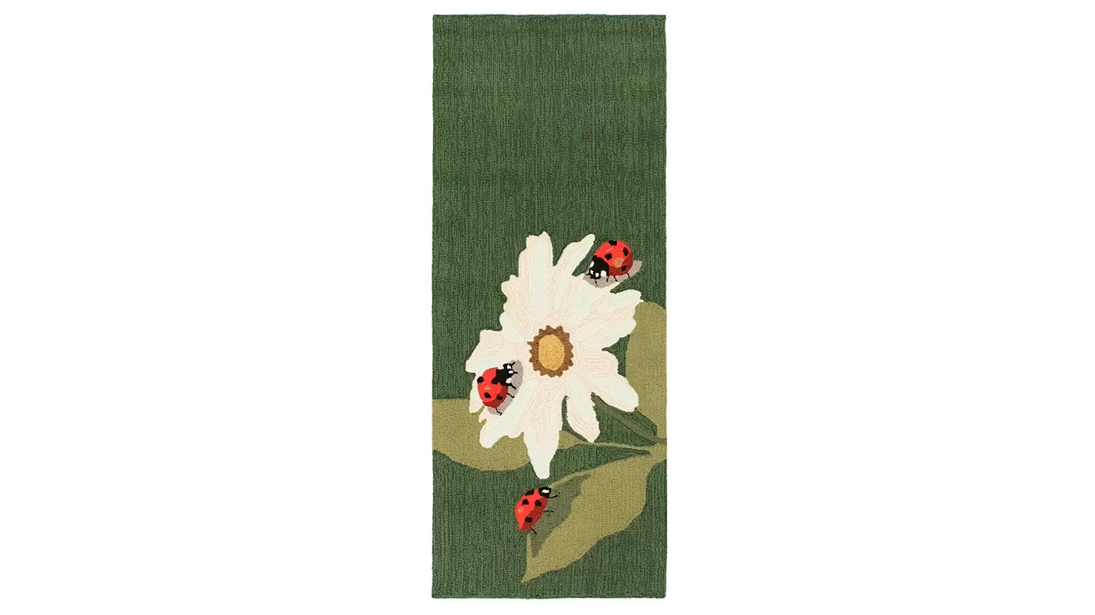 Liora Manne' Frontporch Ladybugs 2' x 5' Runner Outdoor Area Rug