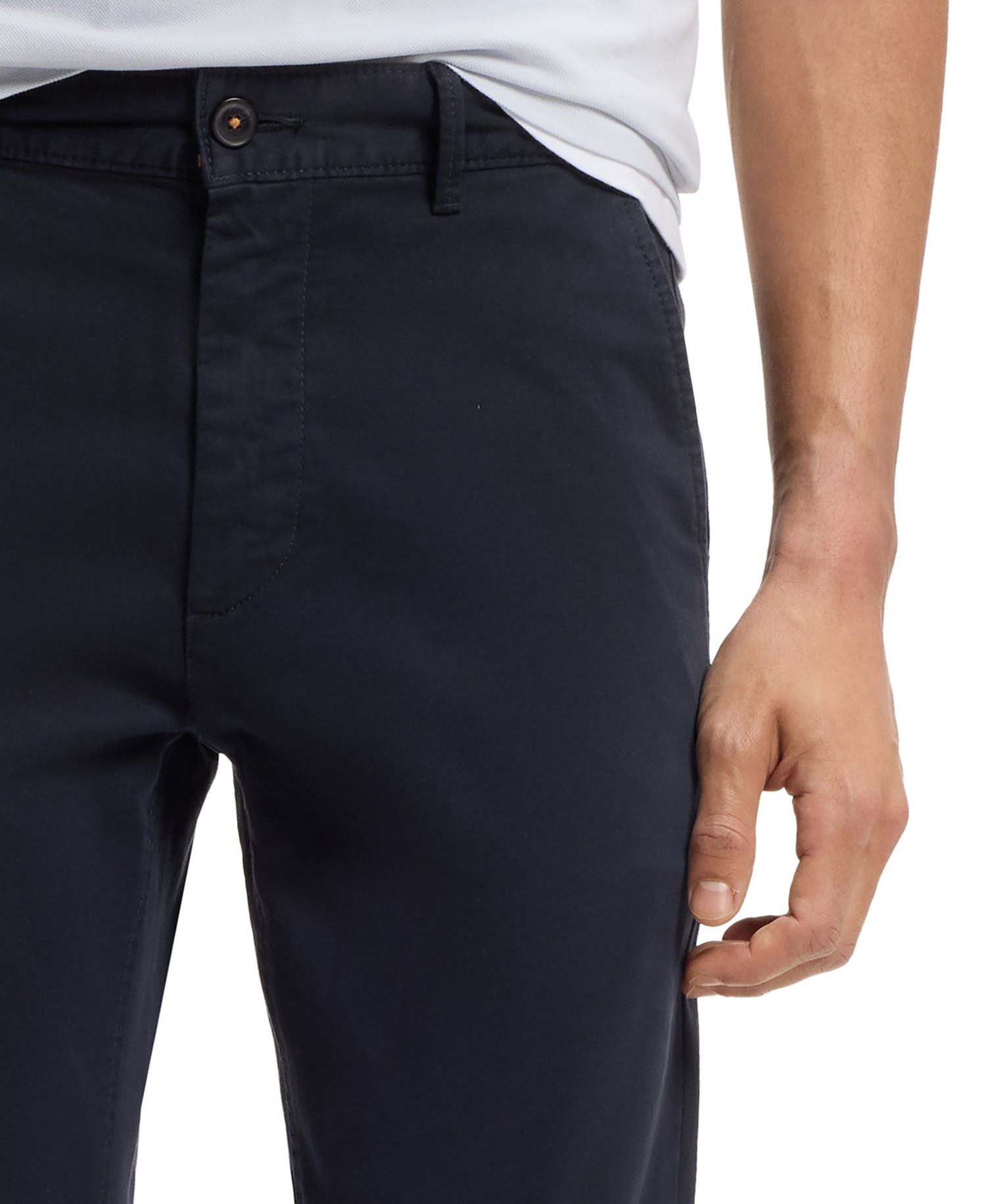 Men's Stretch-Cotton Satin Slim-Fit Chinos