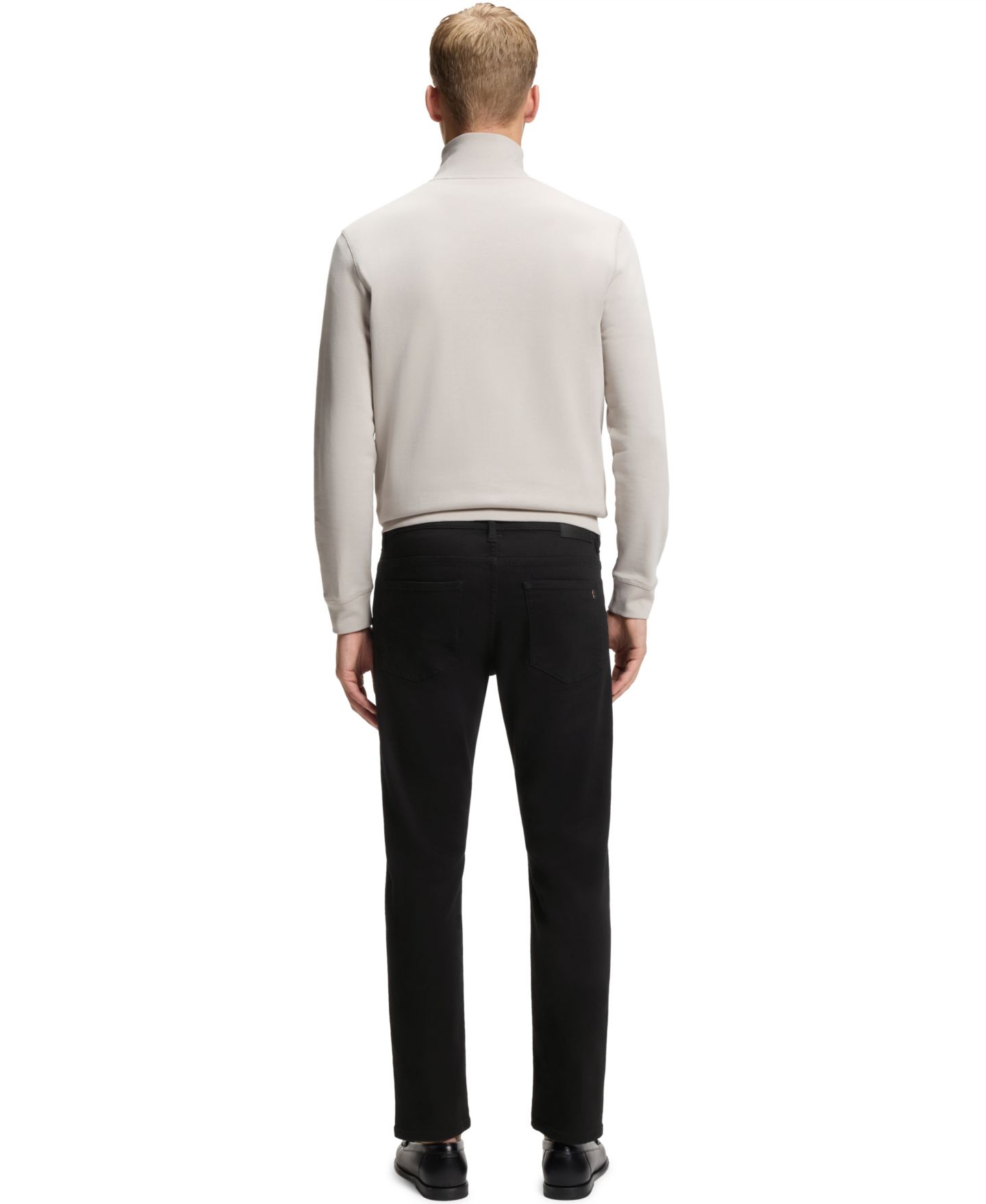Мужские джинсы Hugo Boss Comfort-Stretch Slim-Fit, цвет: Чёрный — фото 8