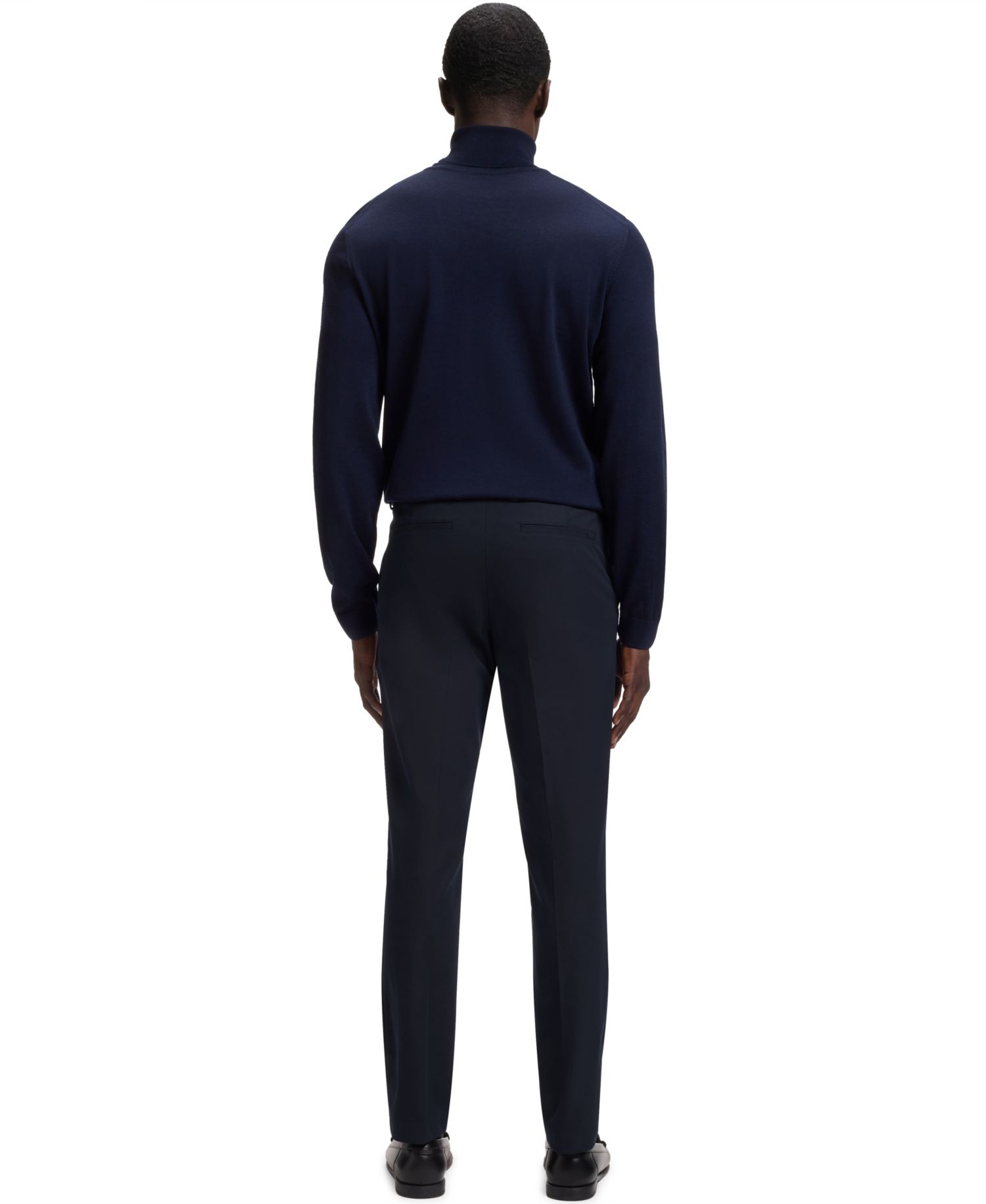 BOSS by Men's Four-Way Stretch Fabric Slim-Fit Trousers