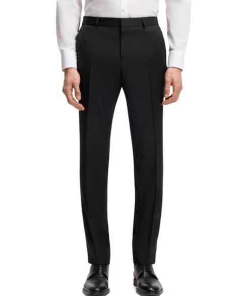 Мужские брюки Hugo Boss Extra-Slim-Fit Trousers, цвет: Чёрный