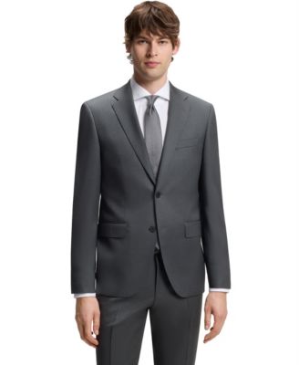 Men's Virgin-Wool Serge Suit Jacket