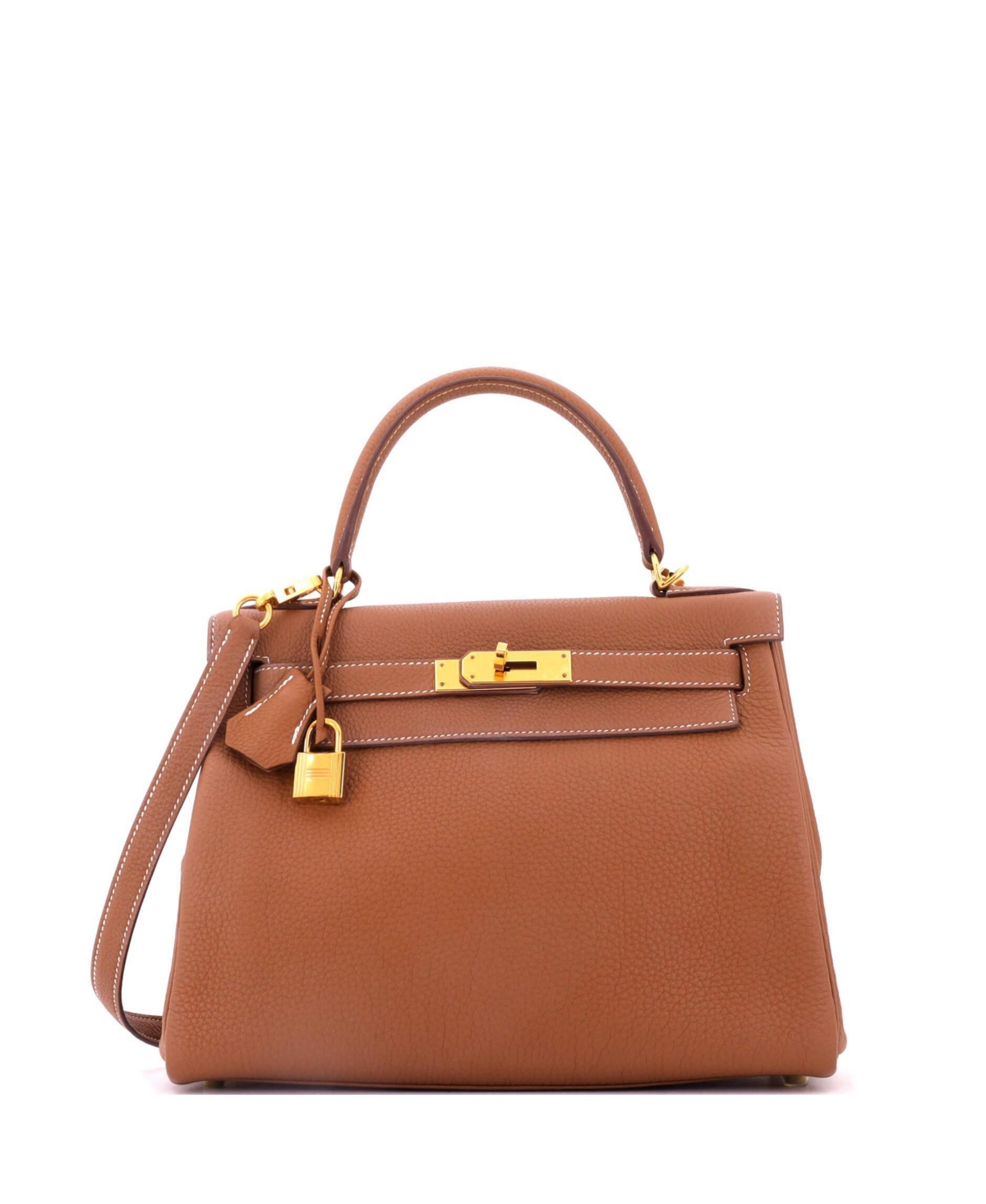 Pre-Owned Hermes Kelly 28 Leather Satchel - Brown