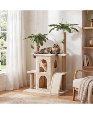 61" Tall Cat Tree for Indoor Cat Large Adult, Cat Tower