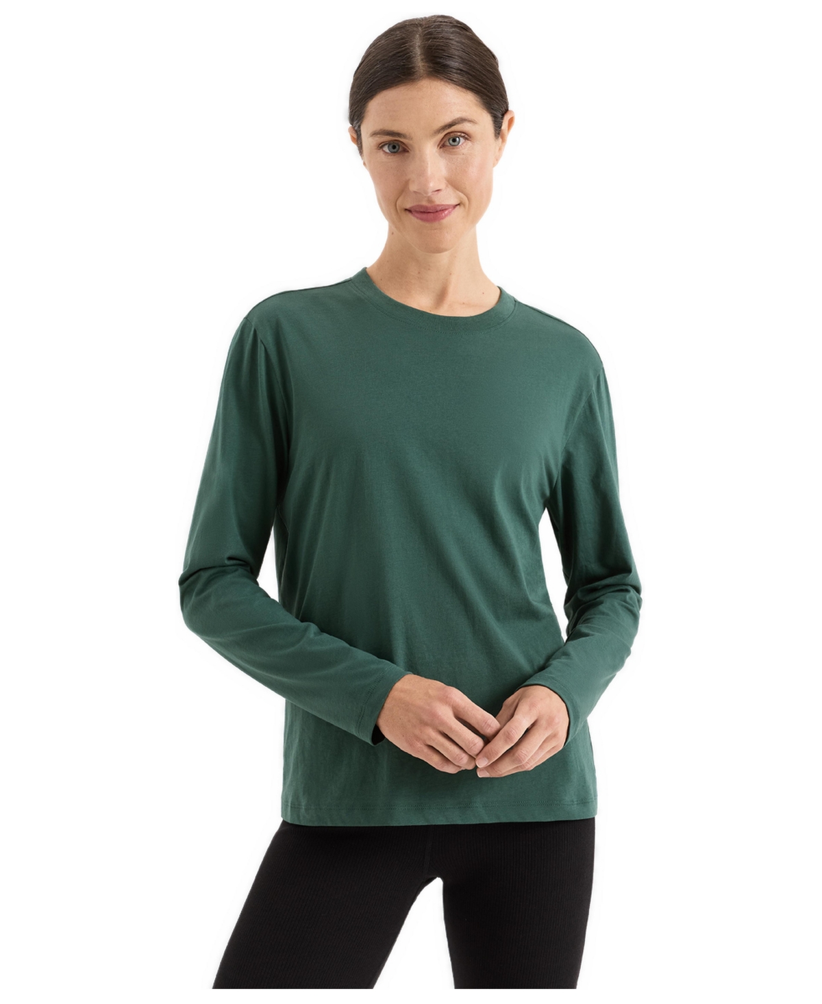 Pact Women's Organic Cotton Essential Long Sleeve T-shirt - Juniper