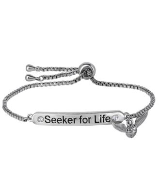 Women's Silver-Tone Crystal Golden Snitch Bracelet