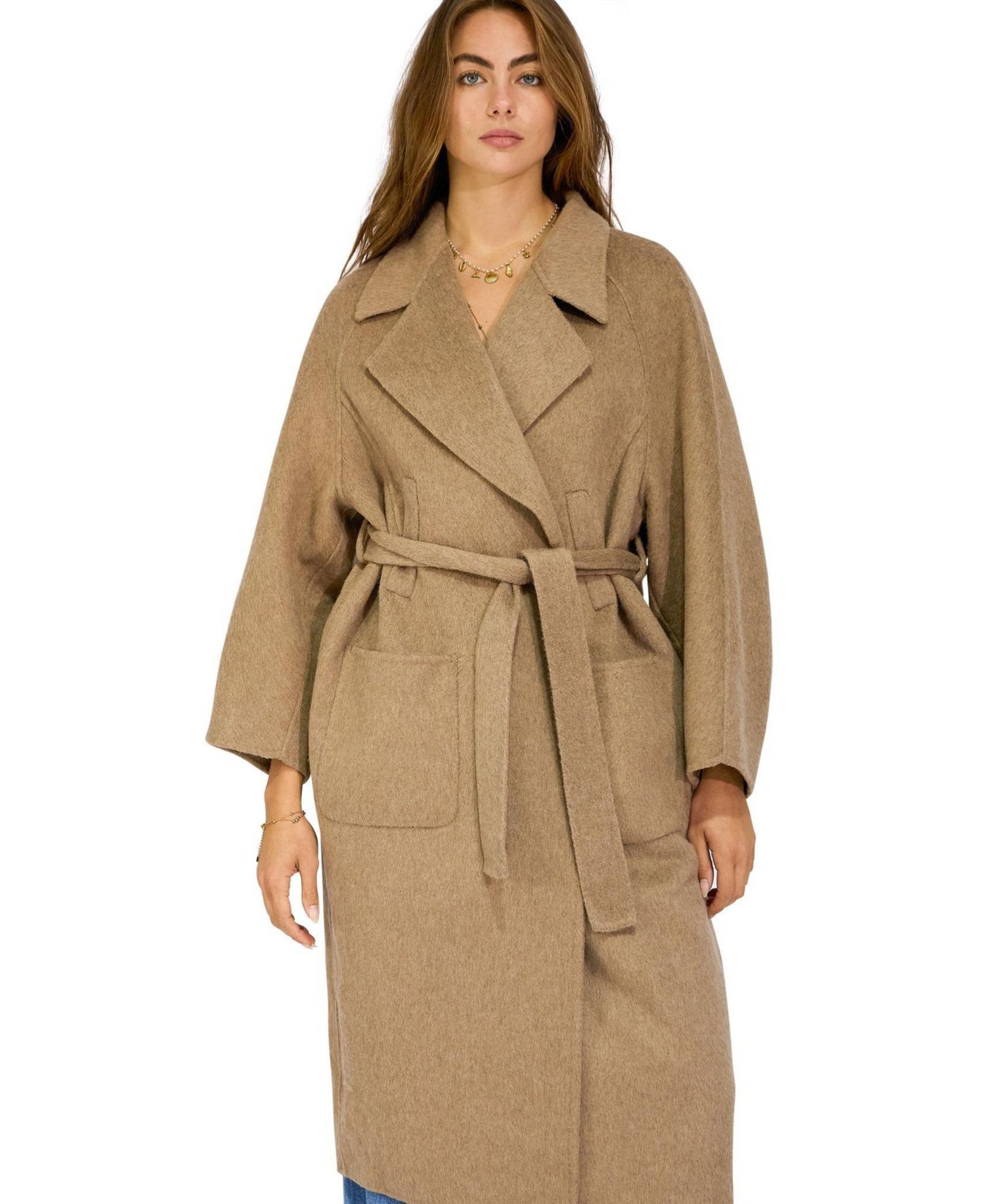 Women's Big Girl Wool Blend Coat
