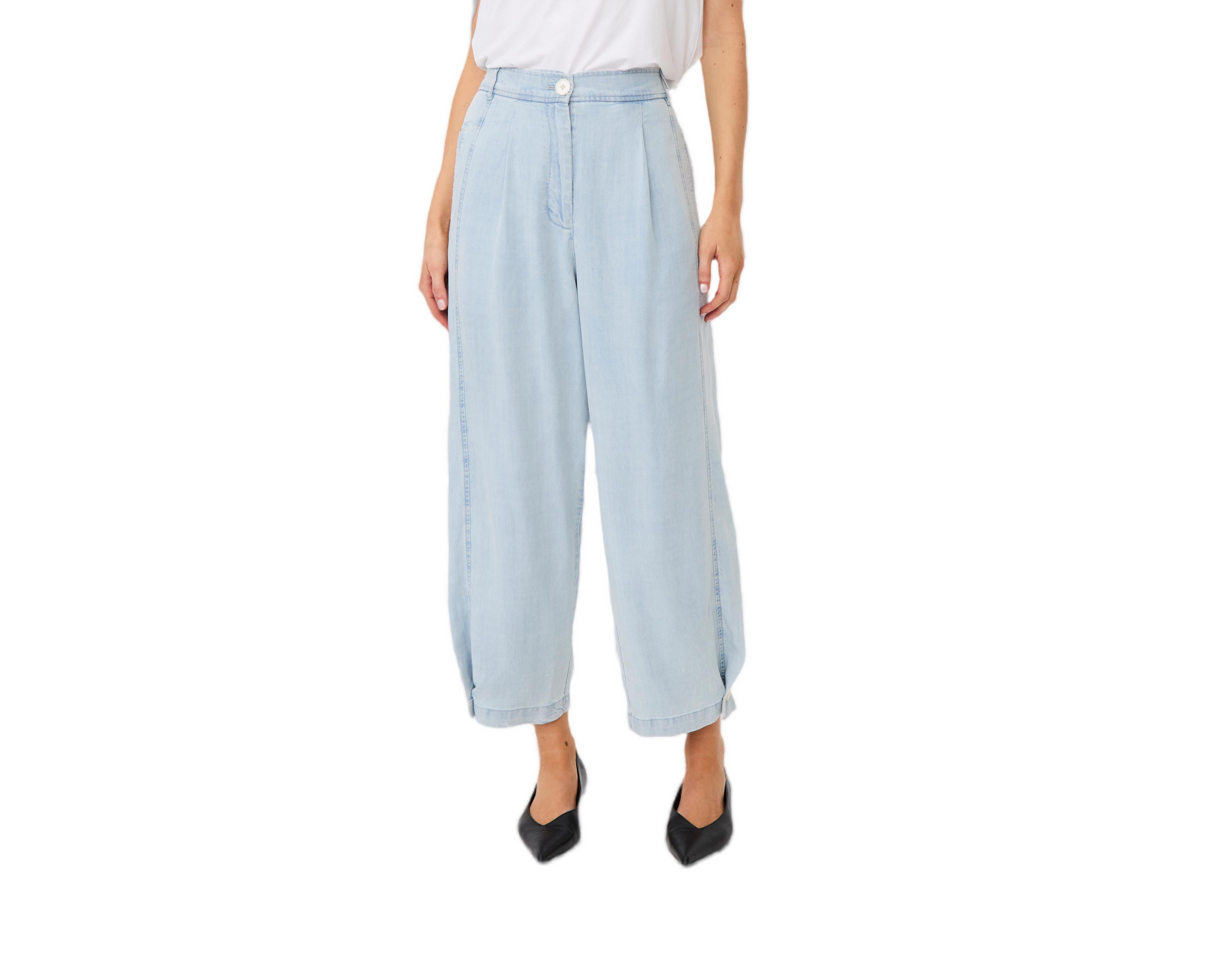 Masai Copenhagen Women's MaPunna Wide Leg Crop Jeans