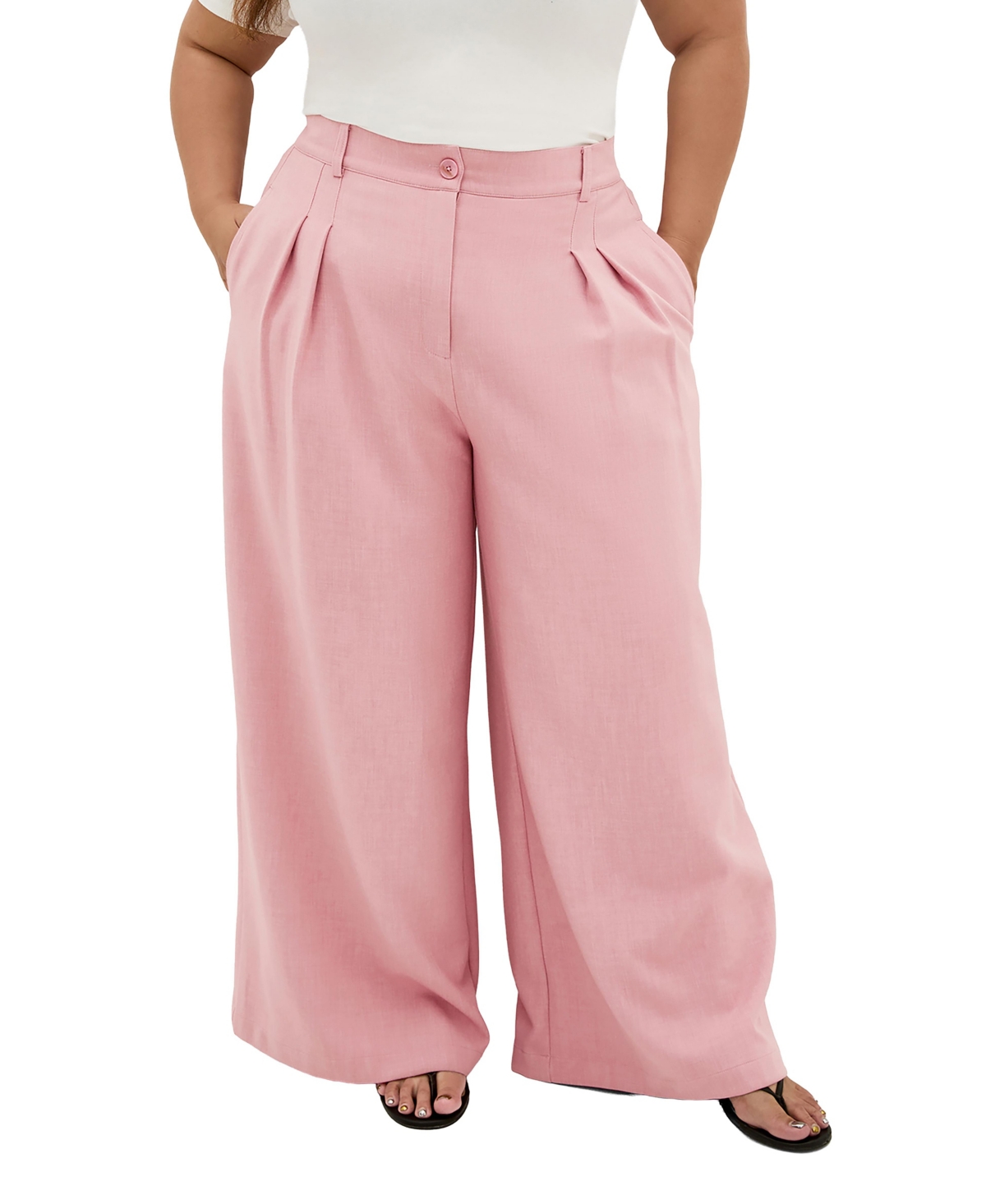 City Chic Women's Imogen Lined Wide Leg Pant