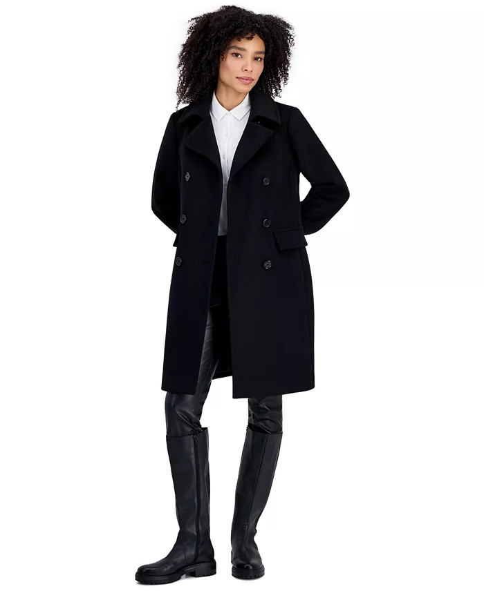 Women's Double-Breasted Coat, Created for Macy's - thumbnail 4