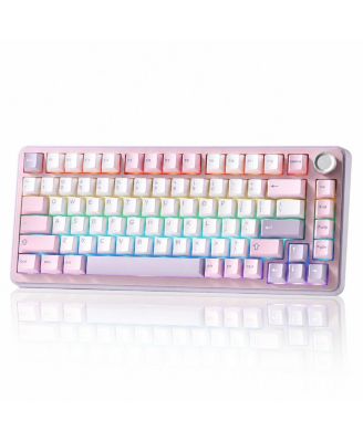 75 Percent Wireless Mechanical Keyboard Gasket Mount Hot Swappable RGB