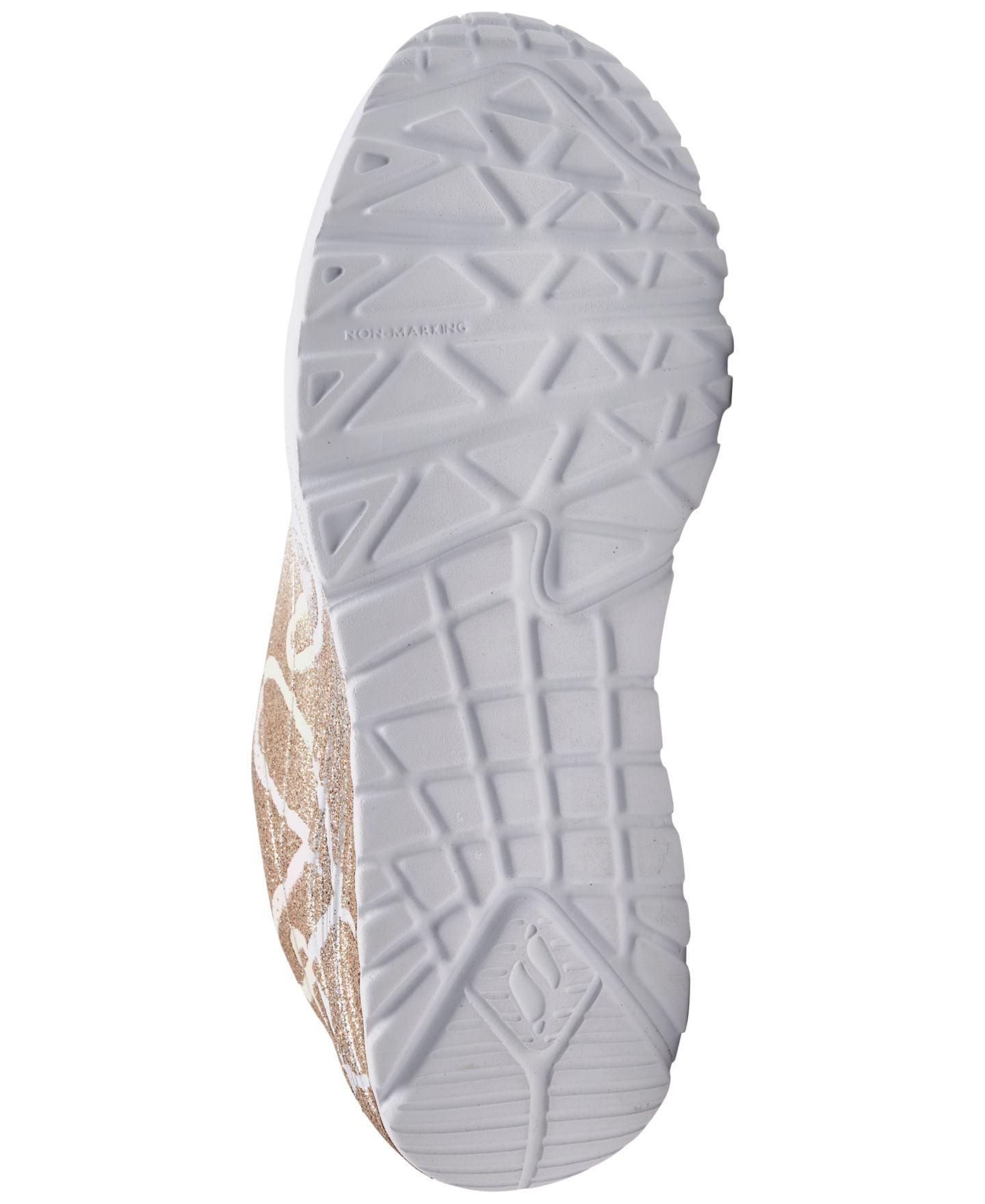 Детские кроссовки Skechers Uno Lite Heartdust Forever с memory foam, цвет: Белый / Золотой — фото 6