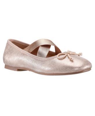 Little Girls' Charma Ballet Square-Toe Bow Flats