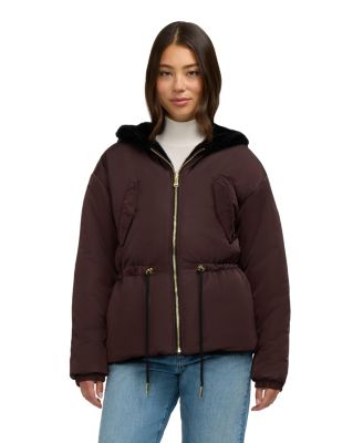 Women's Demi Reversible Faux Fur Jacket with Hood