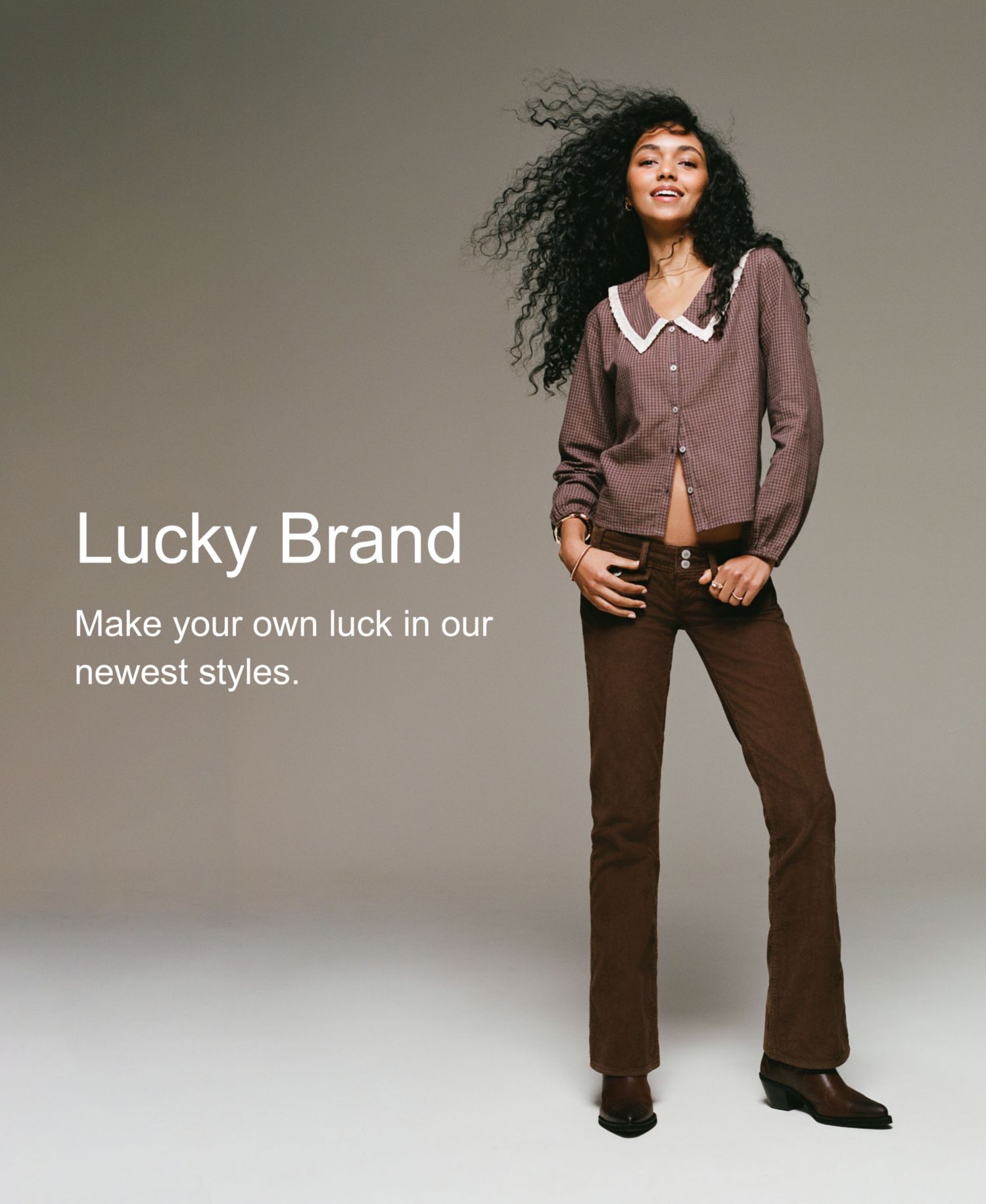 Women's Sweet Mid-Rise Boot-Cut Corduroy Pants