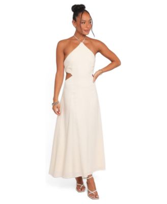 Women's Mirielle Halter Cut-Out Midi Dress