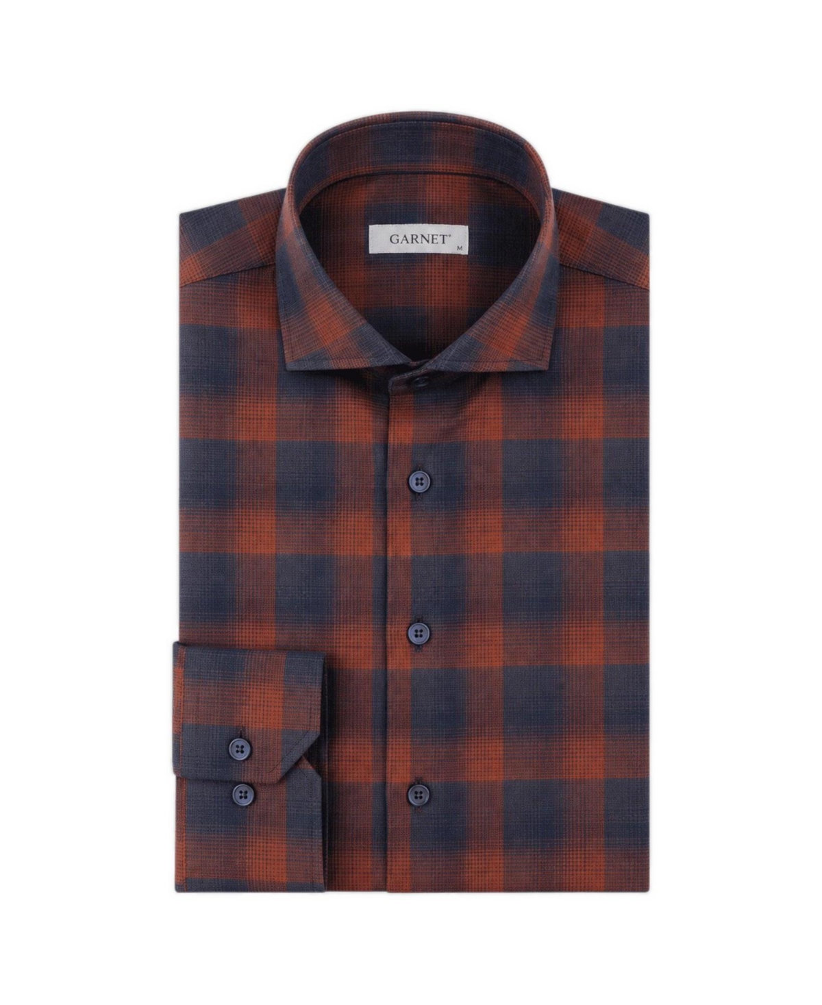 Garnet Men's Melange Plaid Flannel Shirt