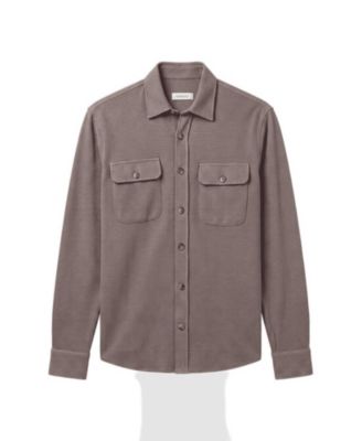 Men's Regular-Fit Flap-Pocket Overshirt