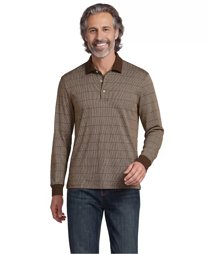 Men's Long Sleeve Cotton Supima Polo Shirt - thumbnail 5