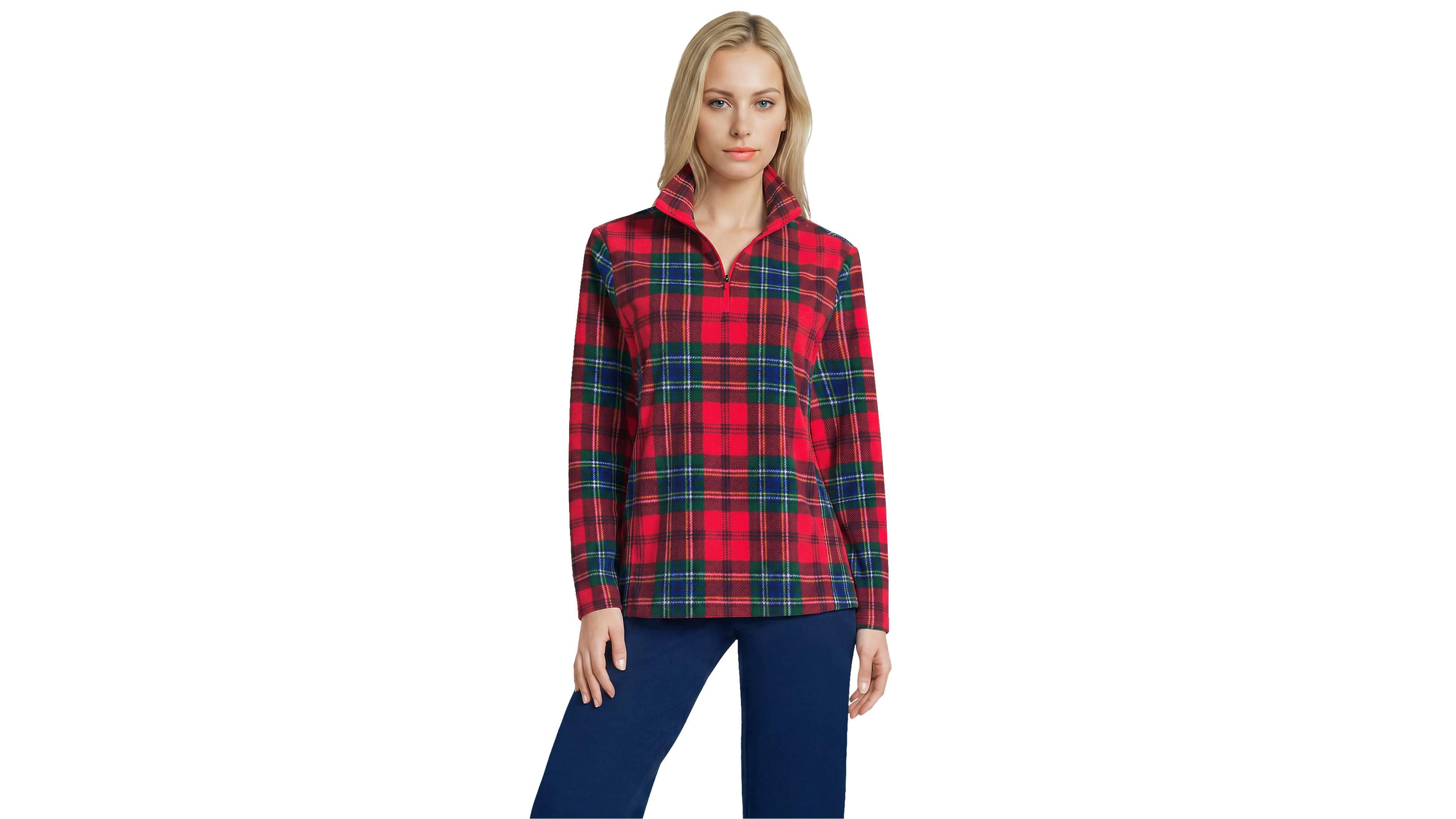 Lands' End Women's Tall Anyweather Fleece Quarter Zip Pullover