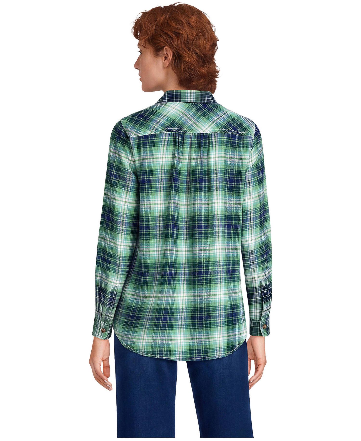 Women's Flannel Boyfriend Long Sleeve Shirt