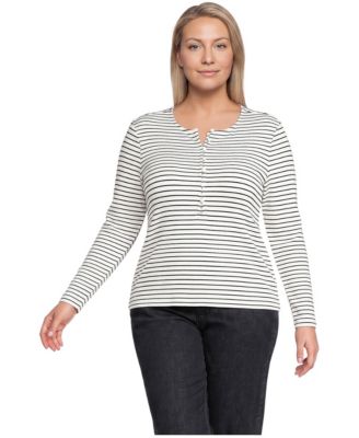 Plus Size Long Sleeve Polished Essentials Henley