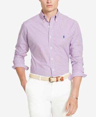 Polo Ralph Lauren - Men's Printed Long Sleeve Poplin Shirt