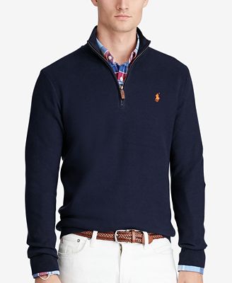Polo Ralph Lauren Men's Half-Zip Sweater - Sweaters - Men - Macy's