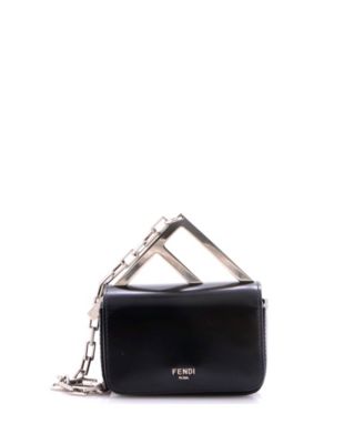 Nano FF Chain Clutch Bag Leather